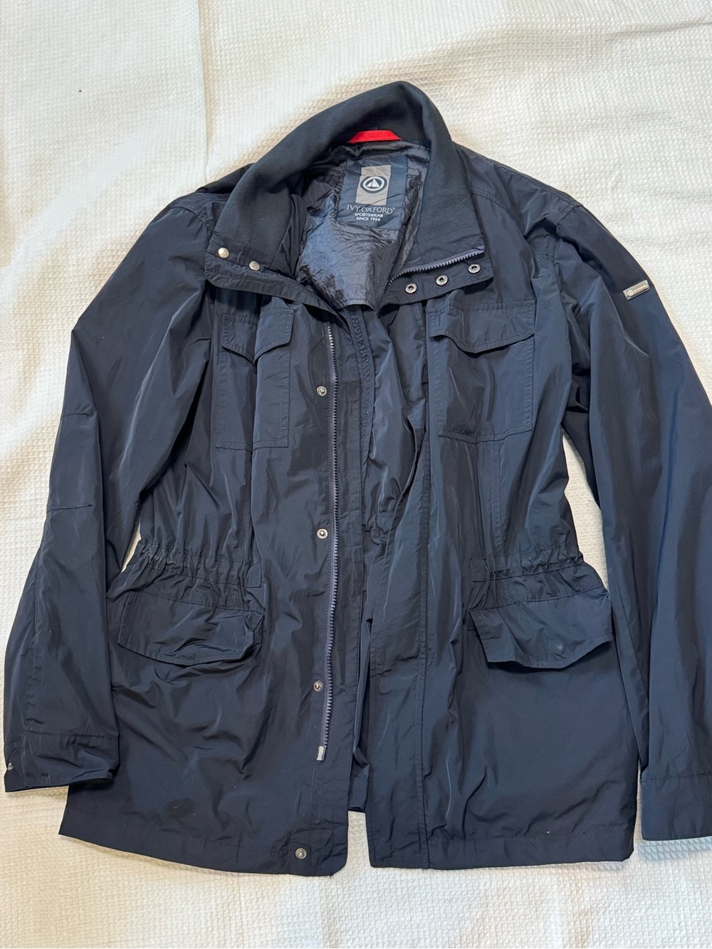 Ivy Oxford made in Italy Dark Navy Lightweight Utility Jacket XL